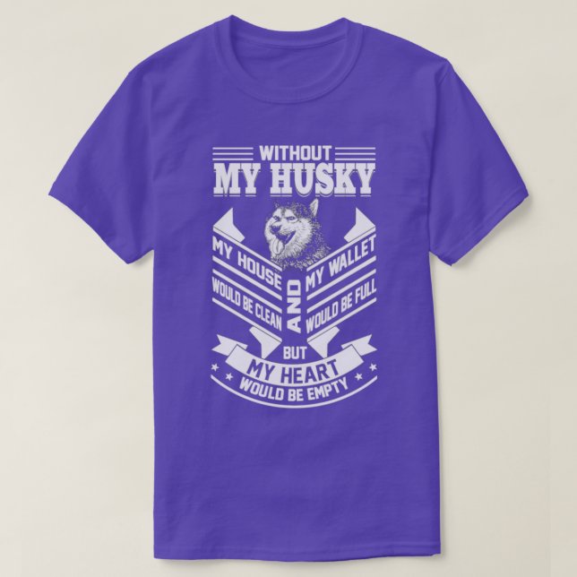 Camiseta Amar a mi Husky Impresionante Perro Husky (Diseño del anverso)