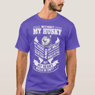 Camiseta Amar a mi Husky Impresionante Perro Husky
