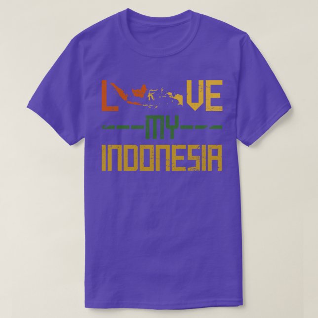 Camiseta Amar a mi Indonesia (Diseño del anverso)