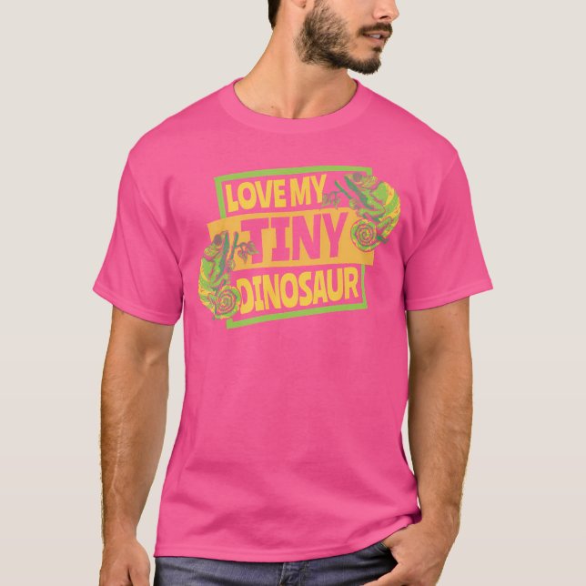 Camiseta Amar a mi pequeño dinosaurio velado hermano amante (Anverso)
