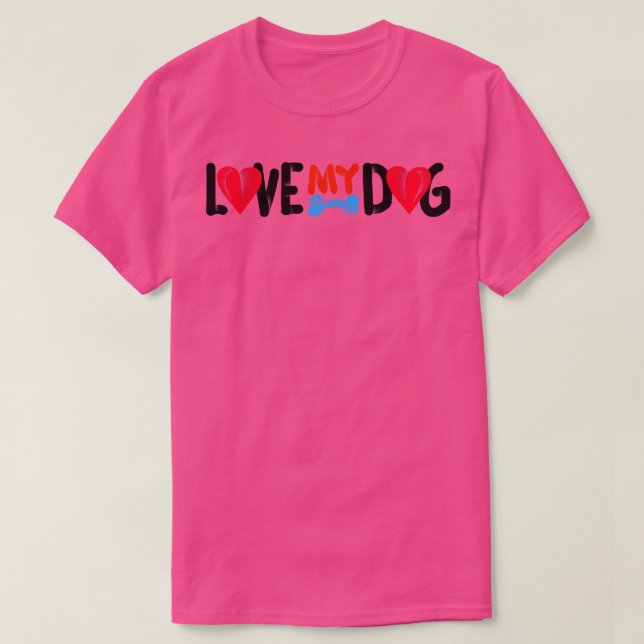 Camiseta Amar a mi perro (Diseño del anverso)