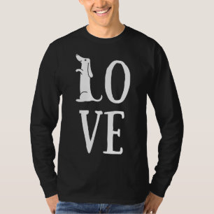 Camiseta Amar a mi perro Dachshund Weiner Perro Salchicha D