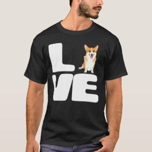 Camiseta Amar a mi perro de Pembroke Welsh Corgi
