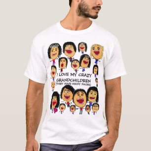 Camiseta Amar a mi Personalizado de abuelos locos