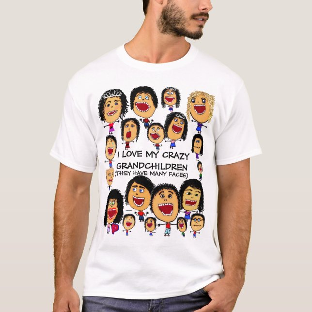 Camiseta Amar a mi Personalizado de abuelos locos (Anverso)