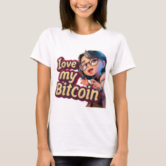 Camiseta Amar a mi Personalizado de Bitcoin