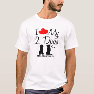 Camiseta Amar a mis dos perros