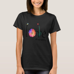 Camiseta Amar a Nenelife Watercolor Flor Ave Abuela Mola
