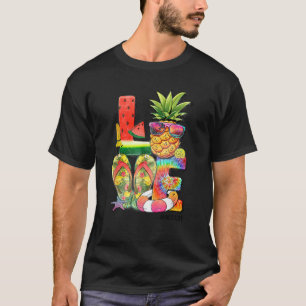 Camiseta Amar a NICU Life Summer Hawaii Beach Médico de enf
