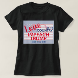 Camiseta Amar a nuestro país desprestigiar a Trump Congress