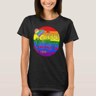 Camiseta Amar a otros No Excepciones Orgullo Gay Lesbia Arc