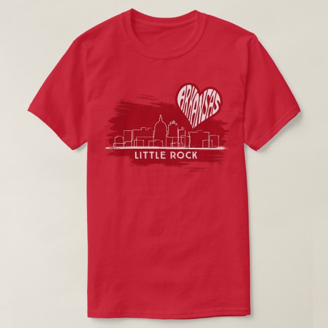 CAMISETA AMAR A PEQUEÑOS ARKANSAS ROCK (Diseño del anverso)