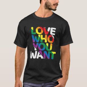 Camiseta Amar a quién quieres el arcoiris gay apoya a la ig