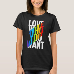 Camiseta Amar A Quién Quieres El Arcoiris Lgbt Transgénero 