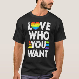 Camiseta Amar A Quién Quieres El Orgullo Gay Bisexual Lgbt 