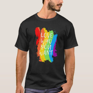 Camiseta Amar A Quién Quieres El Orgullo Gay Hombres Lgbt H