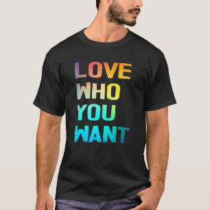 Camiseta Amar a quién quieres Guay Rainbow Watercolor Gay P