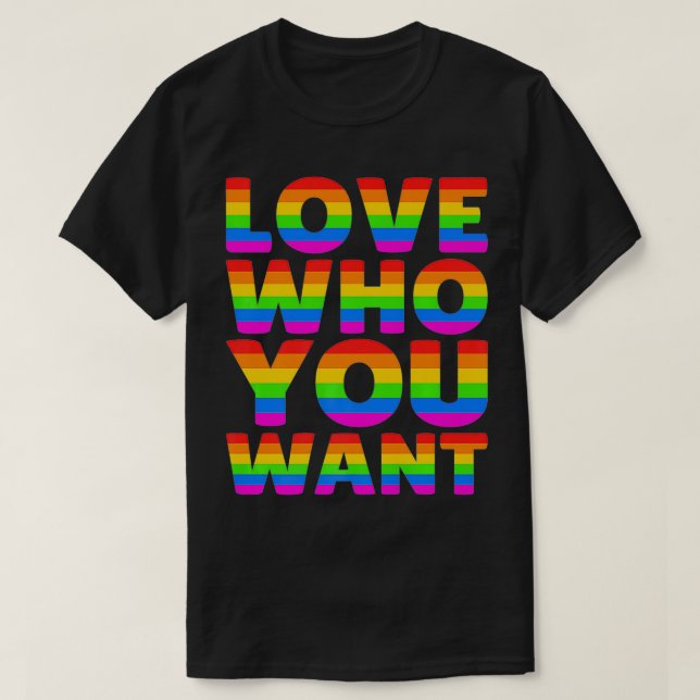 Camiseta Amar a quién quieres LBGT LBGTQ Orgullo Gay Arcoir (Diseño del anverso)