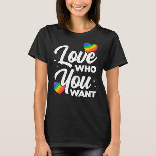 Camiseta Amar A Quién Quieres Lgbtq Diversidad Orgullo Arco