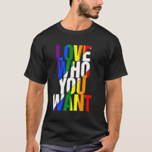 Camiseta Amar A Quién Quieres Lgbtq Orgullo Gay Lg