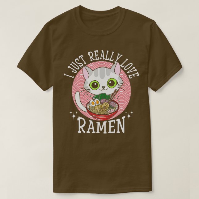 Camiseta Amar a Ramen japonés Noodles Shirt Kawaii Anime Ca (Diseño del anverso)