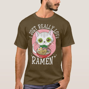 Camiseta Amar a Ramen japonés Noodles Shirt Kawaii Anime Ca