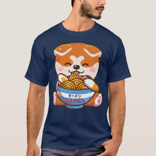 Camiseta Amar a Ramen Perro Chiba Inu Noodles Japoneses Kaw