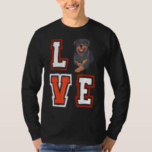 Camiseta Amar a Rottweiler Animal Puppy Mascota Perro propi
