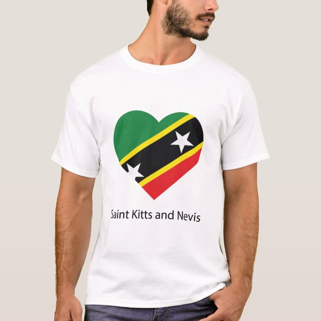 Camiseta Amar a San Cristóbal y Nieves (Anverso)