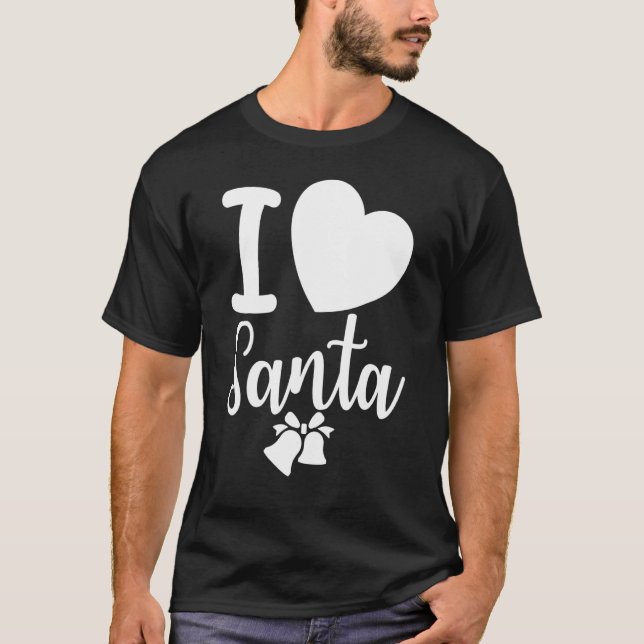 Camiseta Amar a Santa Navidad Días de decir lema cita a la  (Anverso)