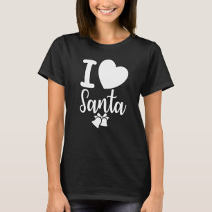 Camiseta Amar a Santa Navidad Días de decir lema cita a la 
