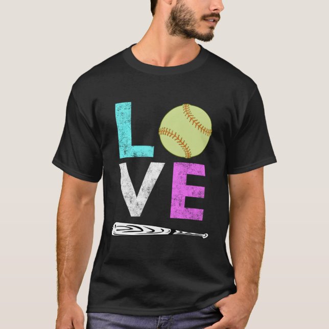 Camiseta Amar a Softbol Mejor (Anverso)