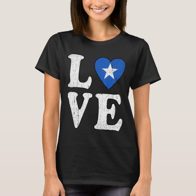 Camiseta Amar a Somalia Apoyo a Somalia Estoy con Somalia S (Anverso)