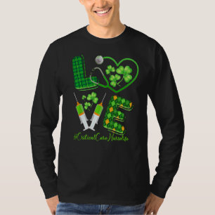 Camiseta Amar a St Patrick S Crítica Enfermera Vida Irlandé