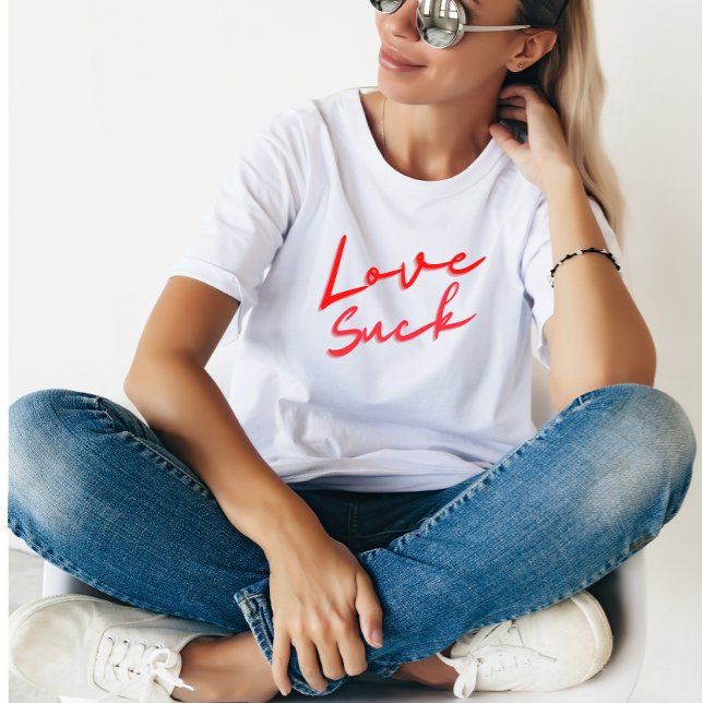 Camiseta Amar a suck anti-el día de San Valentín divertido (Subido por el creador)
