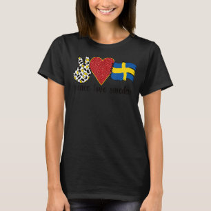 Camiseta Amar a Suecia Orgullosa Bandera Sueca Roots Suecos