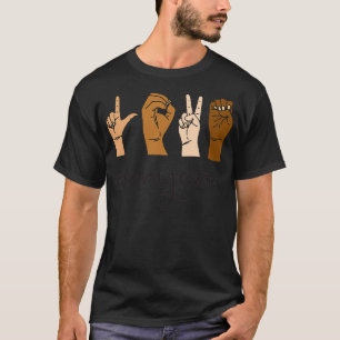 Camiseta Amar a todo el Rótulo Idioma Divertido Amor