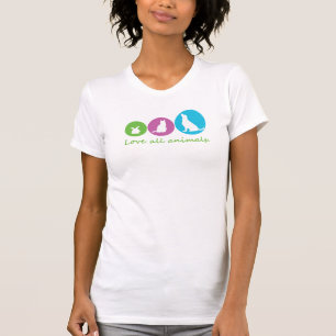 Camiseta amar a todos los animales