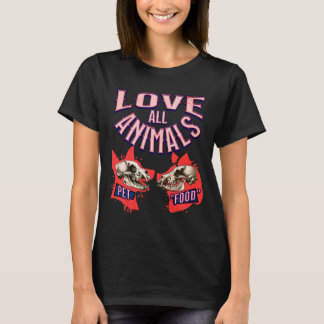 Camiseta Amar a todos los animales Vegan Animal Lover