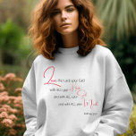 Camiseta Amar a tu Dios Verso de la Biblia Sudadera Cristia<br><div class="desc">Las escrituras cristianas simples y elegantes citan sudaderas de arte con verso de biblia "aman al Señor tu Dios con todo tu corazón, y con toda tu alma, y con toda tu mente. - Mateo 22:37" en caligrafía mixta y tipografía minimalista en rojo y negro. Este diseño moderno y moderno...</div>