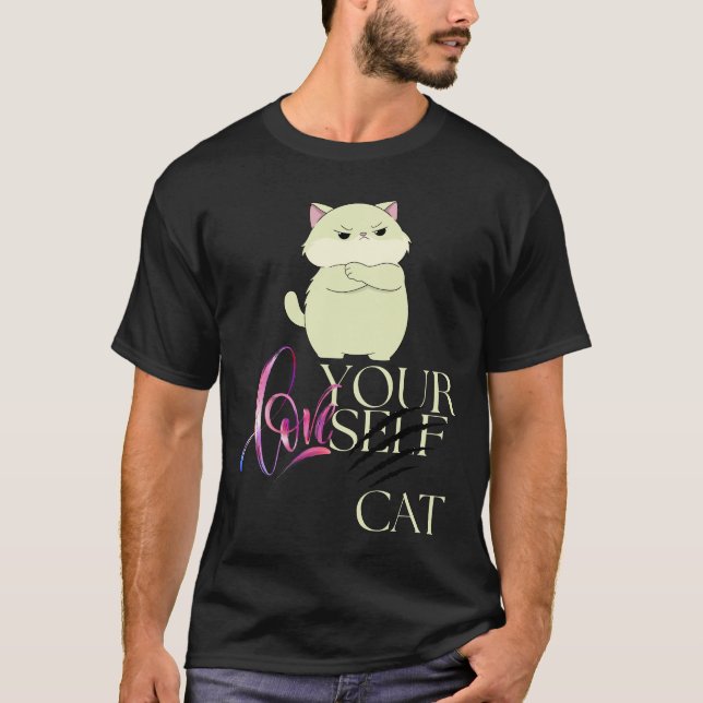 Camiseta Amar a tu gato T-Shirt (Anverso)