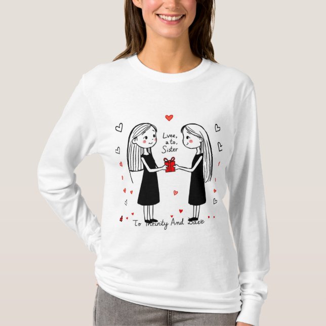 Camiseta Amar a tu hermana (Anverso)