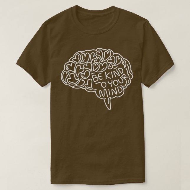 Camiseta Amar a tu mente Corazones Mentalidad Cerebral Medi (Diseño del anverso)