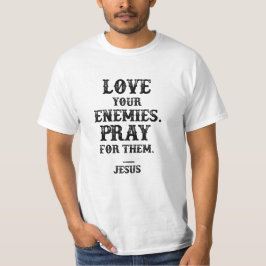 Camiseta Amar a tus enemigos Jesús retro cristiano vintage