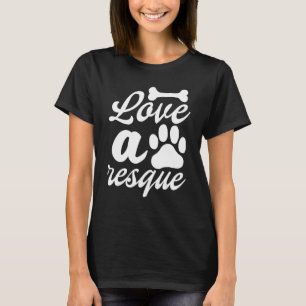Camiseta Amar a un Mascota de rescate adoptar un refugio pa