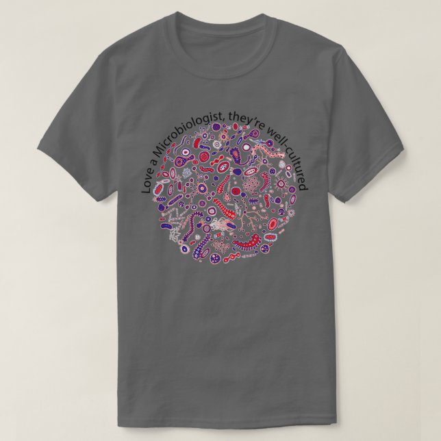 Camiseta Amar a un microbiólogo (Diseño del anverso)