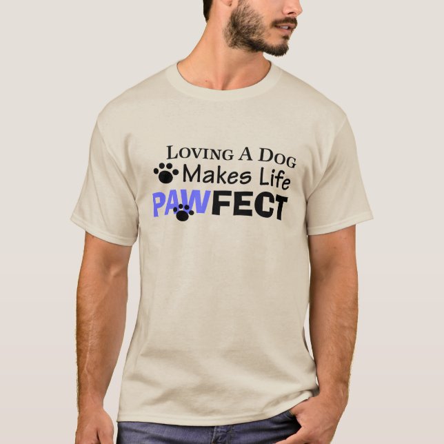 Camiseta Amar a un perro hace que la vida sea un regalo par (Anverso)