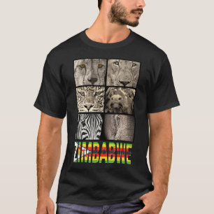 Camiseta Amar a Zimbabue amar la vida salvaje para la vida 
