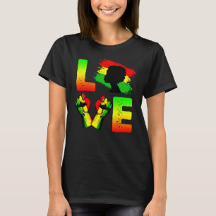 Camiseta Amar África Mes de historia negra afroamericano
