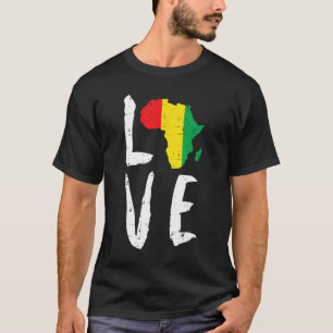 Camiseta Amar África Mes de la Historia Negra Mes Africano 
